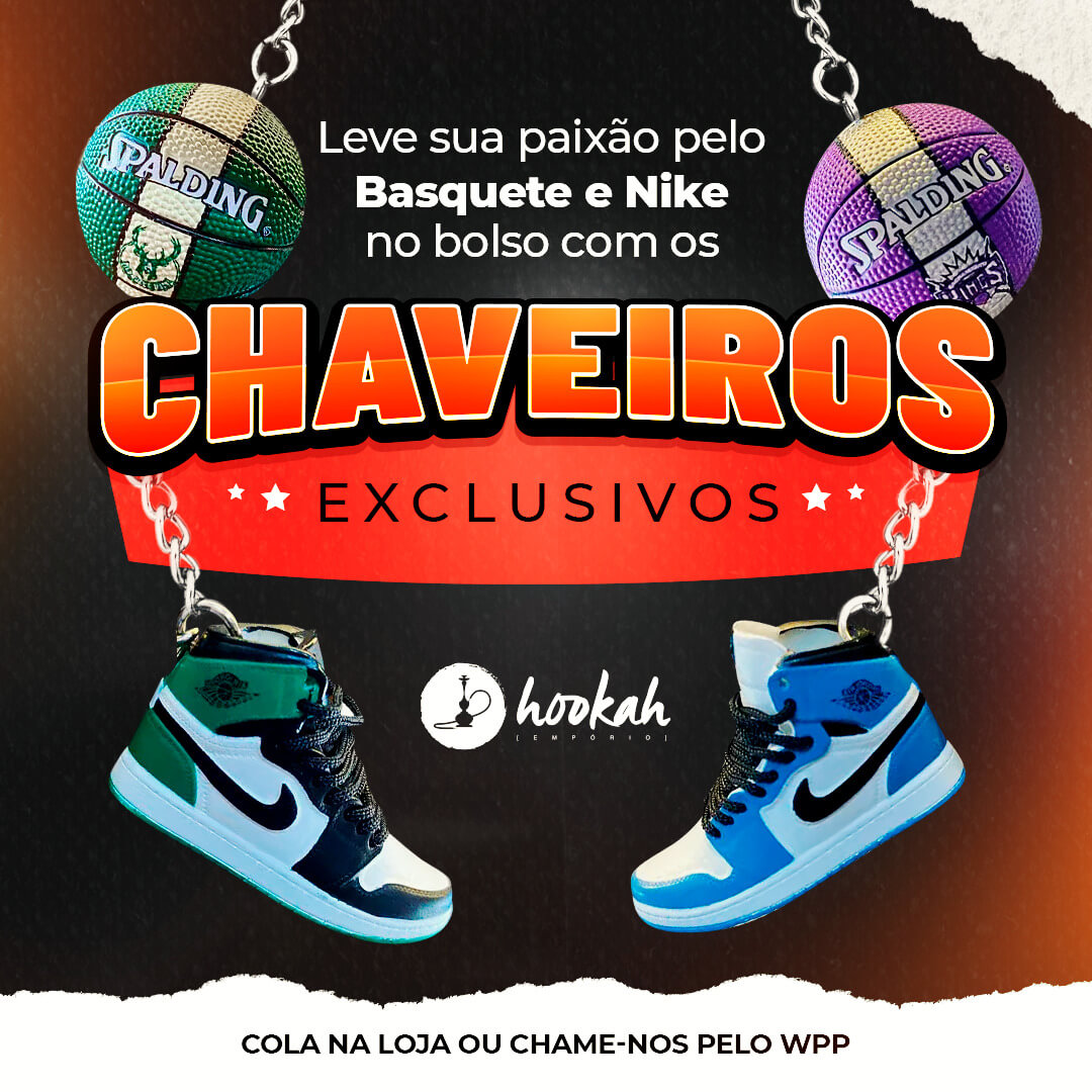 Leve sua paixão pelo basquete e Nike no bolso com os chaveiros exclusivos!